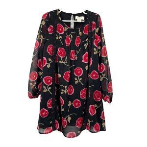 Kate Spade Chiffon Metallic Dress Hazy‎ Rose Girls Sz 116/6Y